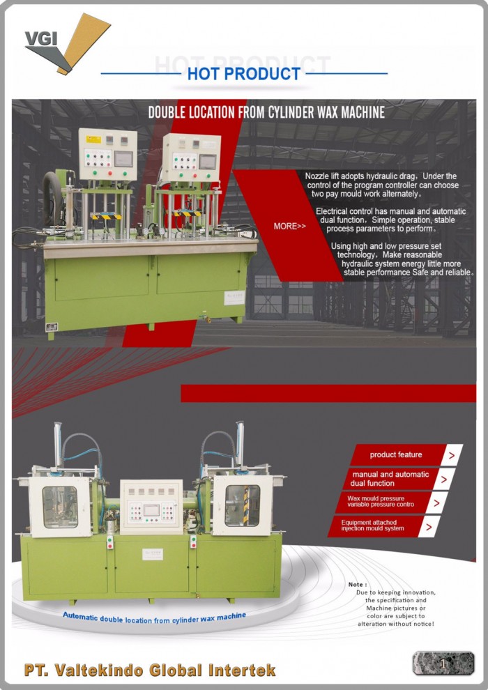 Wax Pattern Injection Machine Wax Injection | Valtekindo